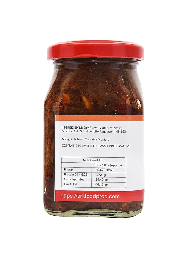 Dry Prawn (Shrimps) Pickle - Organic & Homemade - Image 2