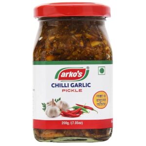 Chilli Garlic Pickle - Organic & Homemade